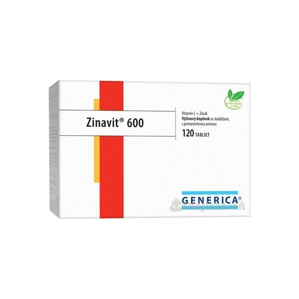 Generica Zinavit 600 pomeranč 120 tablet