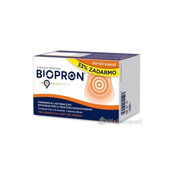 Biopron Balance 60+20 (33 % zdarma) 80 kapslí