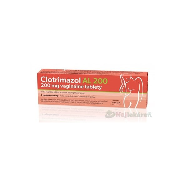 Clotrimazol AL 200 vaginálni tablety 3 ks