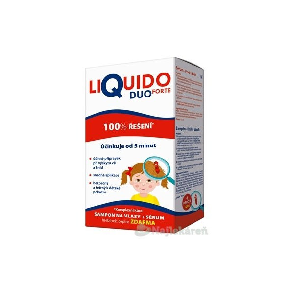 LiQuido DUO Forte šampon a sérum proti vším 200 ml