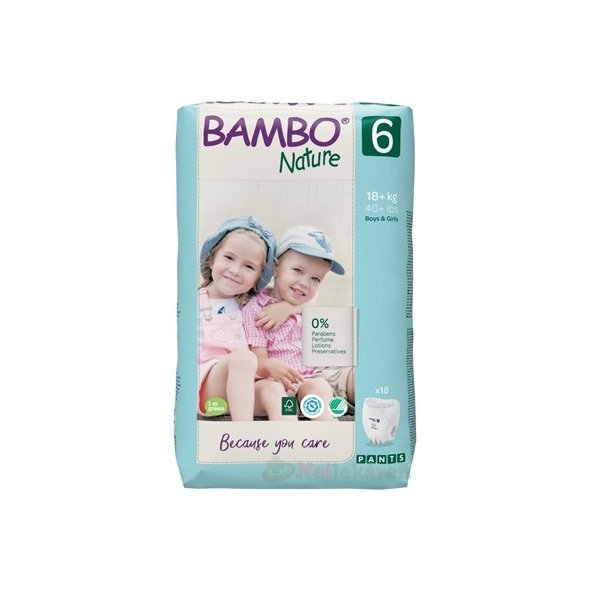 Bambo Pants plenkové kalhotky navlékací 6 (16+ kg) 18 ks