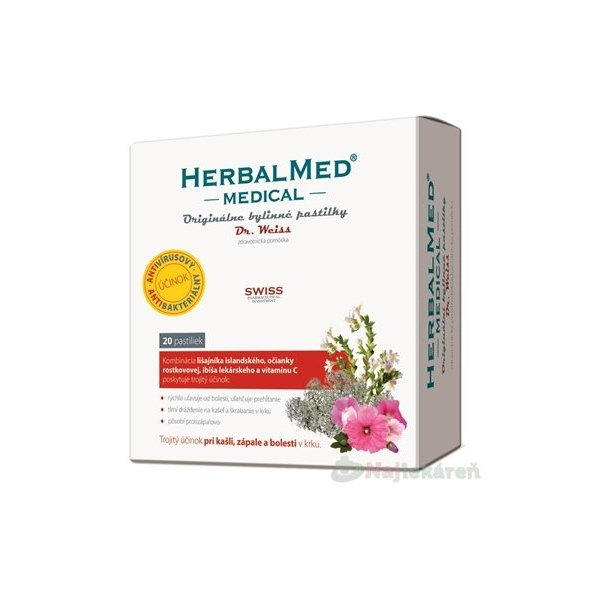 HERBALMED Medical Antivirus Dr. Weiss bylinné pastilky 20 ks