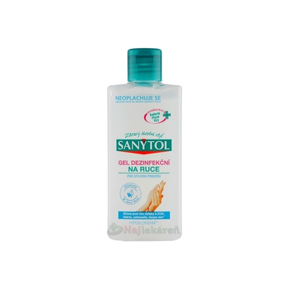 Sanytol Dezinfekční gel na ruce pro citlivou pokožku 75 ml