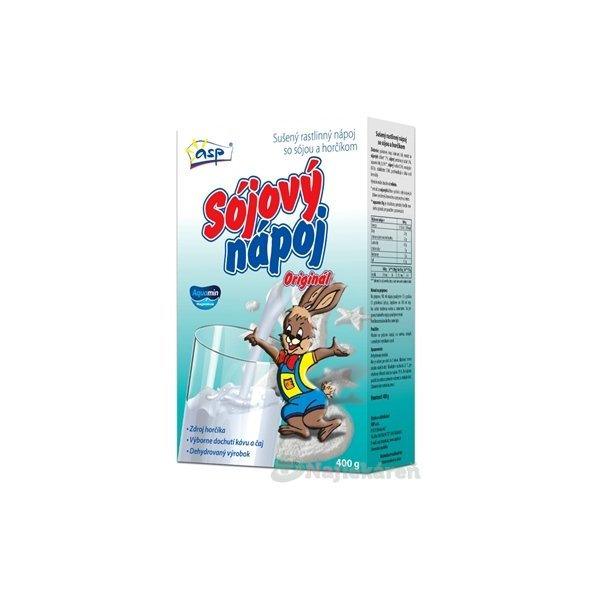 ASP sójový nápoj Originál Zajac 400 g