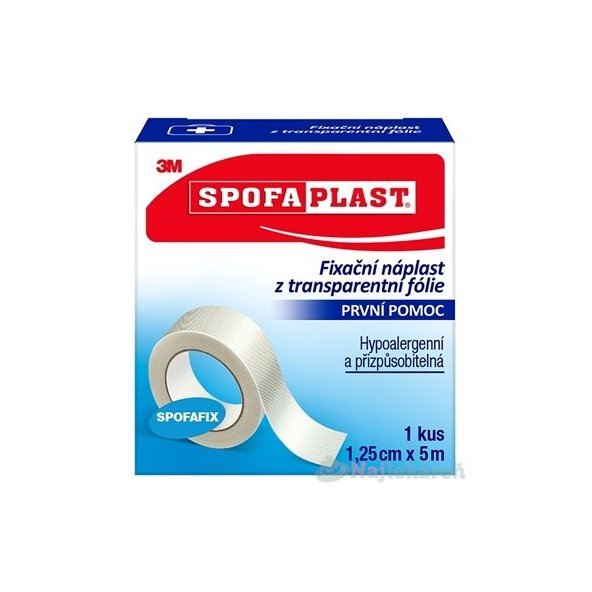 3M Spofaplast 431 náplast fixační netkané textilie 1,25 cm x 5 m