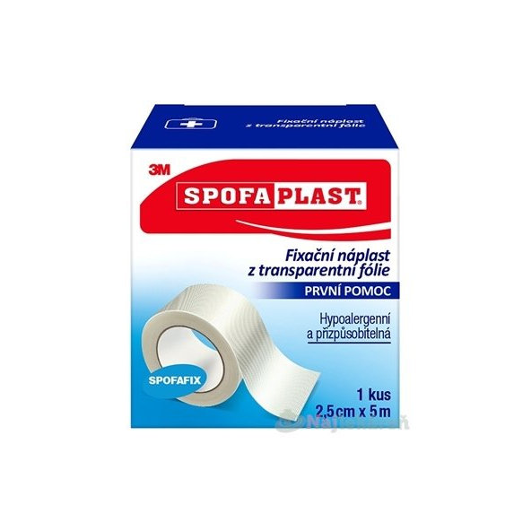 3M Spofaplast 432 náplast fixační netkané textilie 2,5 cm x 5 m