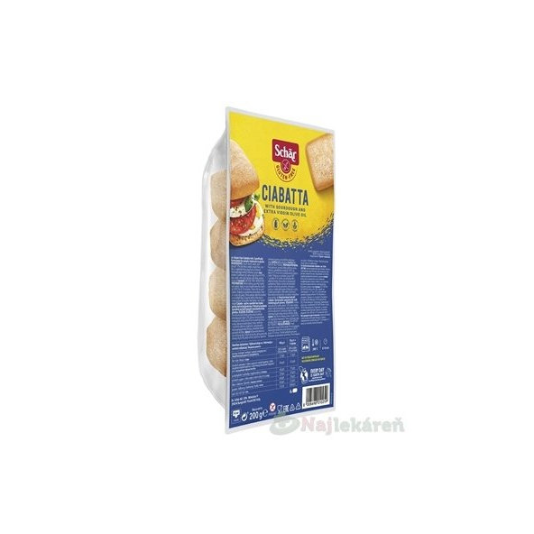 Schär Ciabatta bezlepkové žemle 200 g