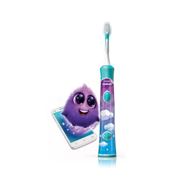 Philips Sonicare for Kids s Bluetooth - sonický kartáček, modrý HX6322/04