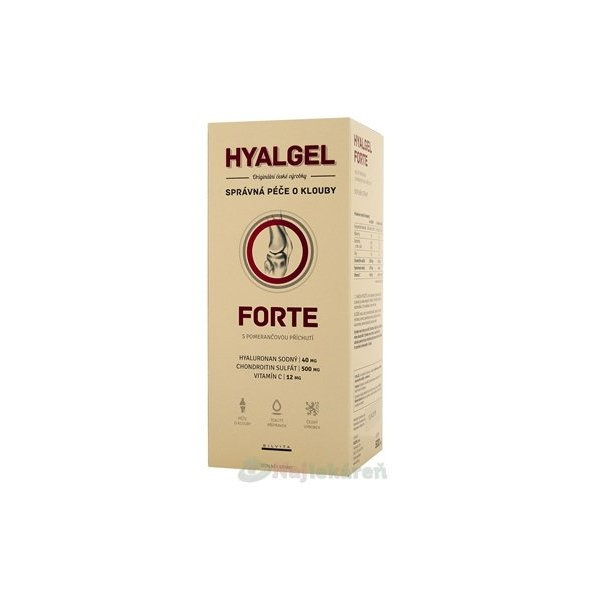 Hyalgel Forte pomeranč 500 ml