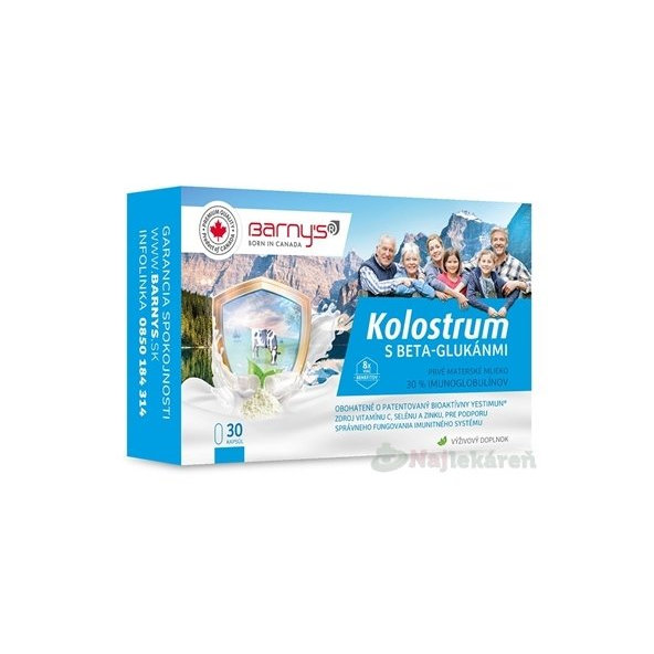 Barny's Kolostrum s beta-glukany Forte + Dárek