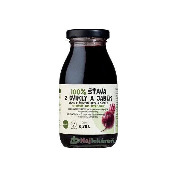 Zdravo 100% řepovo-jablečná šťáva 200 ml