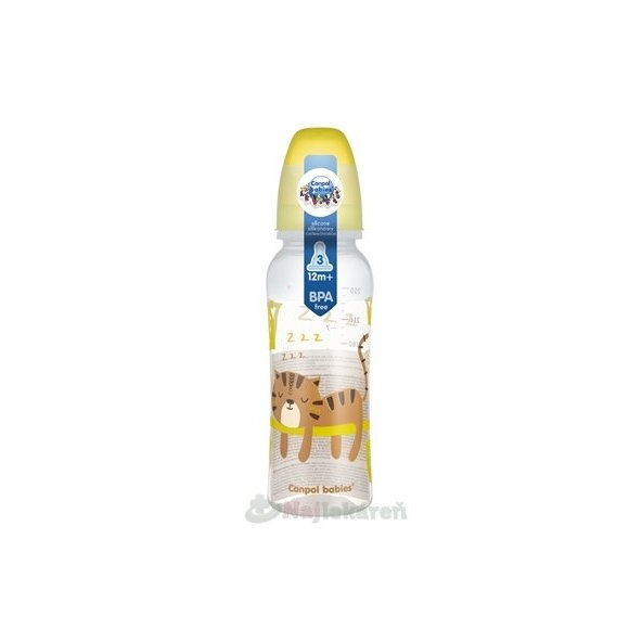 Canpol Babies tvarovaná kojenecká láhev 250 ml