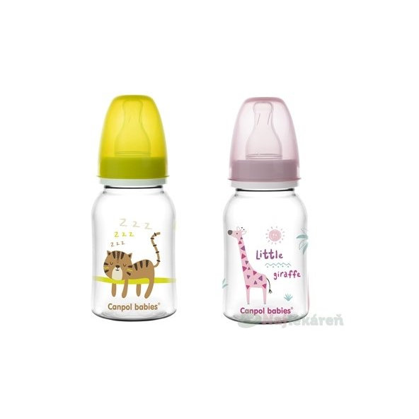 Canpol Babies tvarovaná kojenecká láhev 125 ml