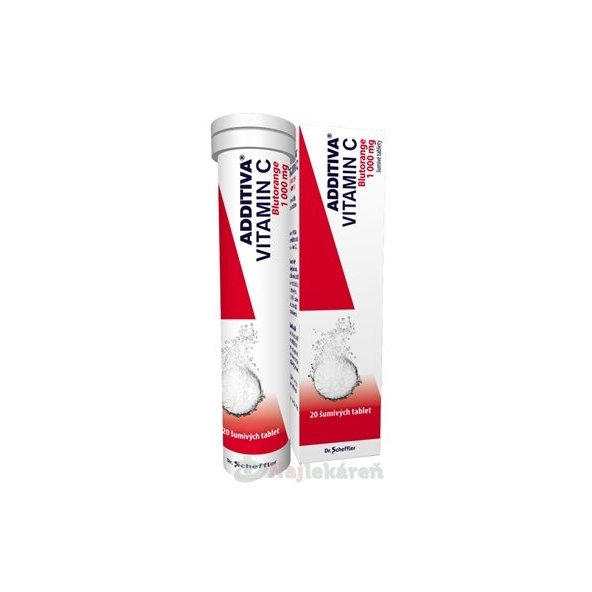 Additiva Vitamin C blutorange 20 šumivých tablet