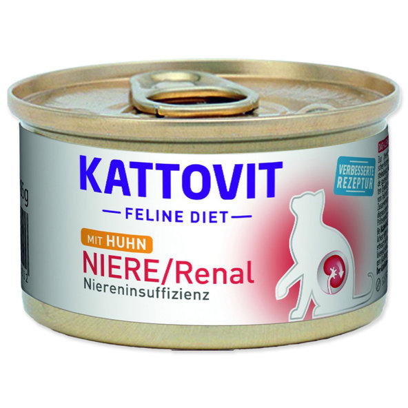 Kattovit Niere/Renal konzerva z kuřecího masa 12 x 85 g