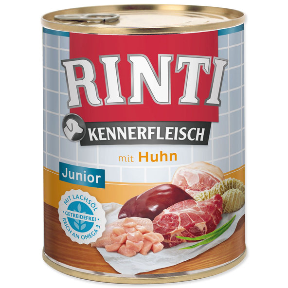 Rinti Kennerfleisch Junior konzerva kuře 12 x 800 g