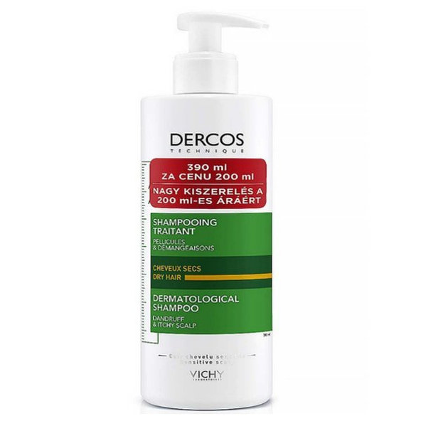 VICHY Dercos Anti-Pelliculaire šampon na suché lupy 390 ml