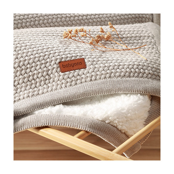 Babyono deka s fleecovou podšívkou 75×100 cm šedá