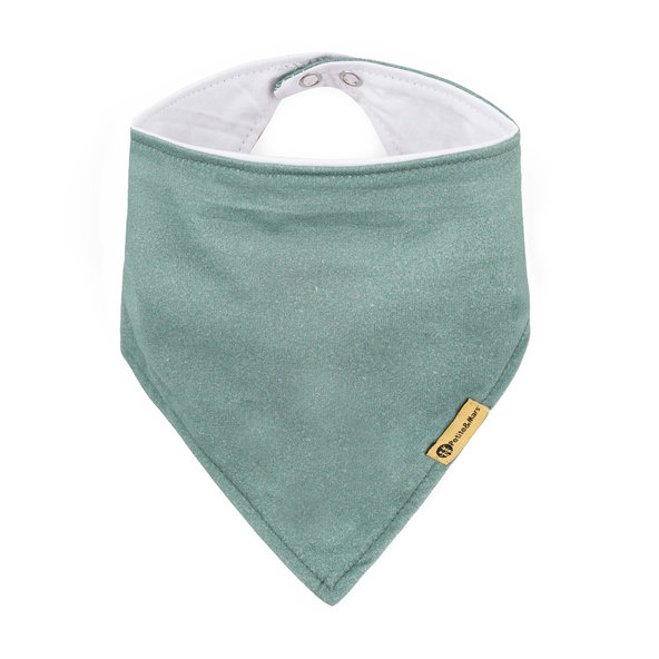 Petite&Mars bryndák bandana Luke Beige Kiwis Misty Green 3 m+ 2 ks