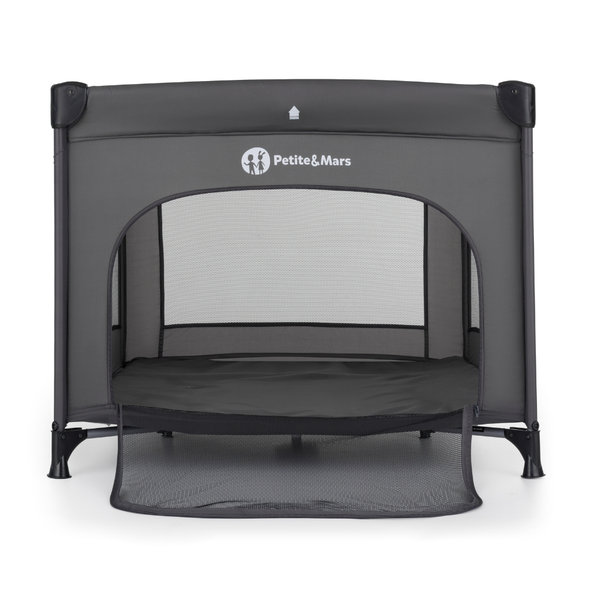 Petite&Mars cestovní ohrádka Nook Urban Charcoal Grey