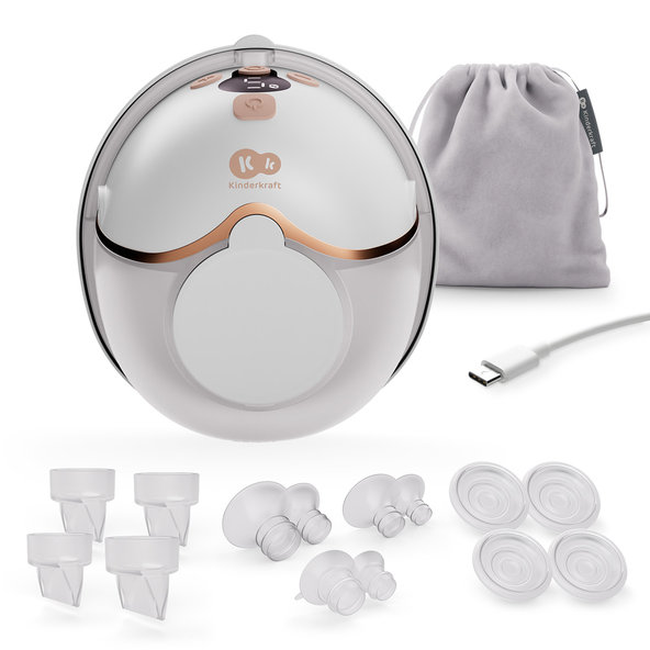 Kinderkraft odsávačka mlieka Single Hands-free Mamaflow Gold
