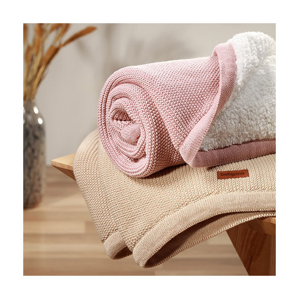 Babyono deka s fleecovou podšívkou 75×100 cm růžová
