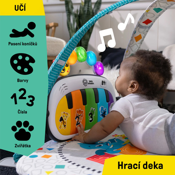 BABY EINSTEIN Postýlka s ohrádkou na hraní 3v1 Kick & Snooze™ 0m+