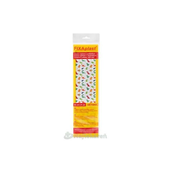FIXAplast Dětská náplast s polštářkem 50 × 6 cm 1 ks