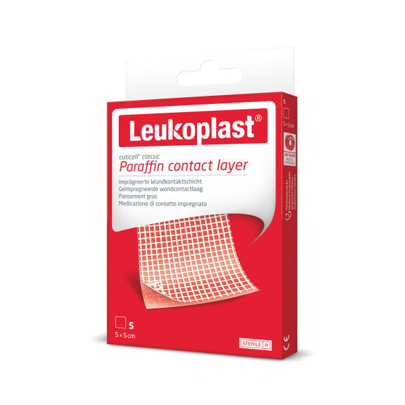 Leukoplast Cuticell Classic sterilní krytí 5×5 cm 5 ks
