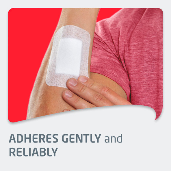 Leukoplast Leukomed absorpční náplasti na rány 5×7,2 cm 5 ks
