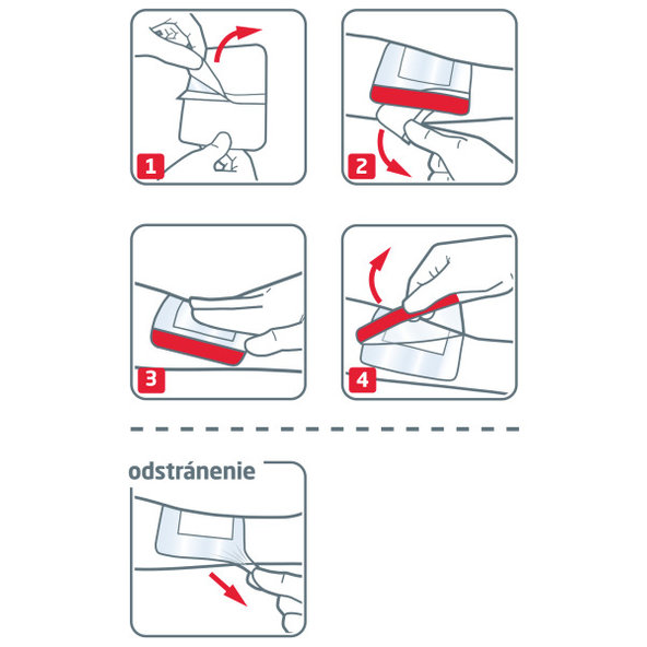 Leukoplast Leukomed T Plus náplasti na rány 5×7,2 cm 5 ks