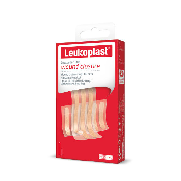 Leukoplast Leukosan Strip pásky na uzavření ran 2 velikosti 9 ks