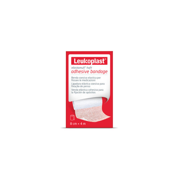 Leukoplast Elastomull Haft bandáž na rány 8 cm × 4 m