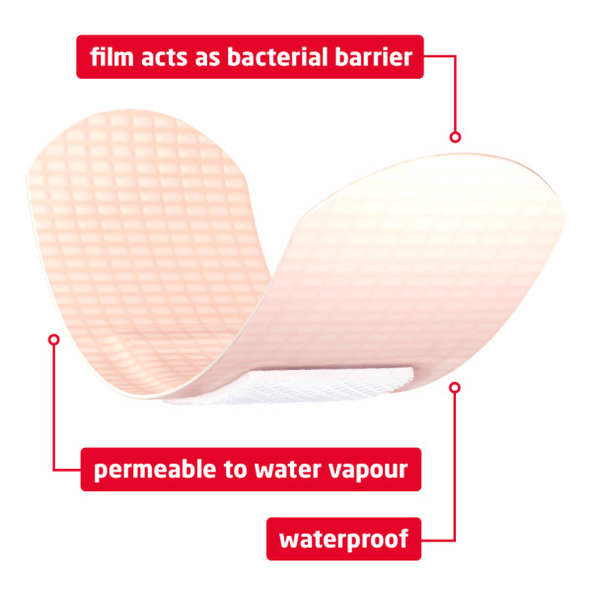 Leukoplast Barrier voděodolné náplasti na rány 22×72 mm 10 ks