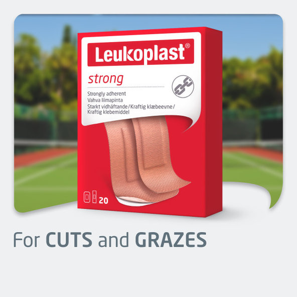 Leukoplast Strong náplasti na rány 2 velikosti 20 ks