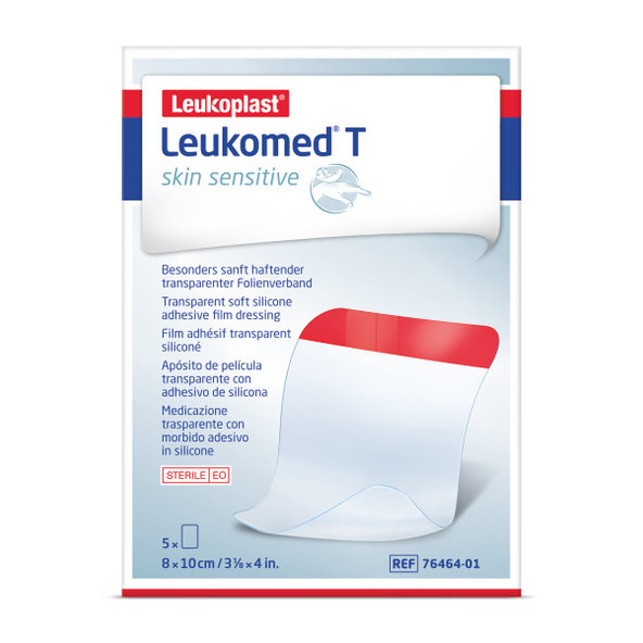 Leukoplast Leukomed T Skin Sensitive krytí 8×10 cm 5 ks