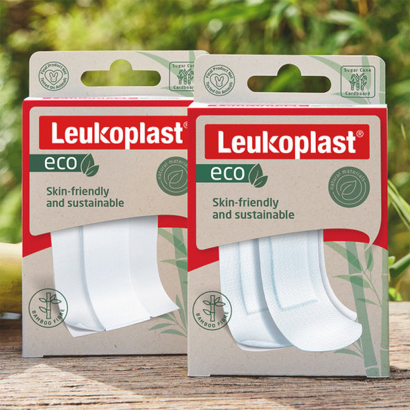 Leukoplast Eco Strips náplasti na rány 2 velikosti 20 ks