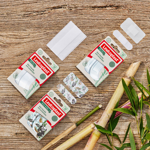 Leukoplast Eco Strips náplasti na rány 2 velikosti 20 ks