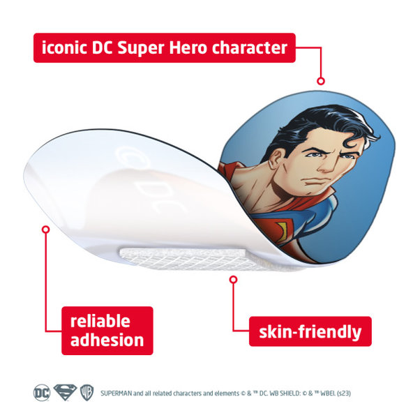 Leukoplast Kids Hero Superman náplasti na rány 2 velikosti 12 ks