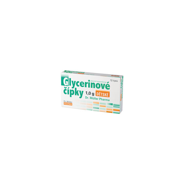 Dr. Müller glycerinové čípky dětské 12x1 g