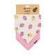 Petite&Mars bryndák Luke Beige Strawberries Dusty Rose 3 m+ 2 ks