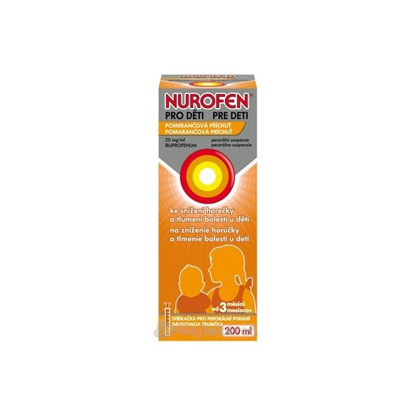 Nurofen dětský sirup 200 ml pomeranč