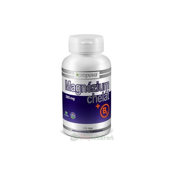 kompava Magnesium chelát + B6 120 kapslí