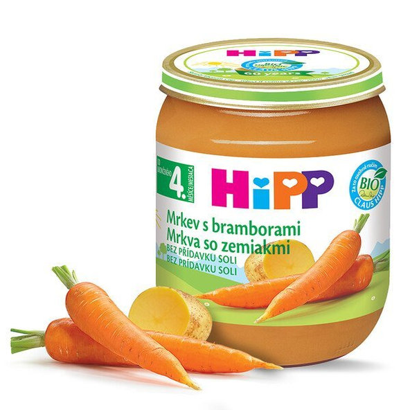 HiPP BIO příkrm mrkev s bramborami 125 g