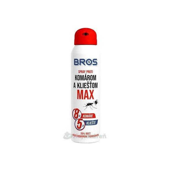 BROS sprej proti komárům a klíšťatům MAX 90 ml