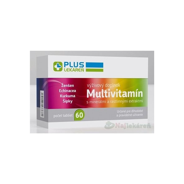 Plus Lekáreň Multivitamín s minerály 60 tablet