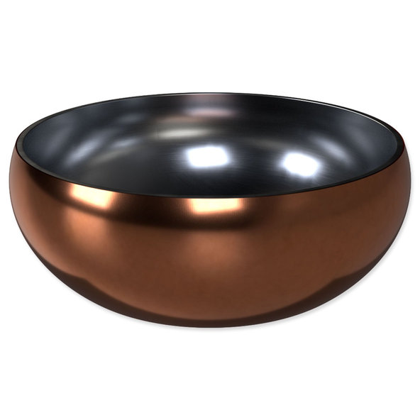 Dog Fantasy miska s dvojitou stěnou rose gold 18 cm 1200 ml