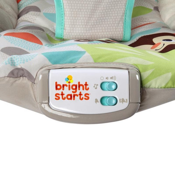 Bright Starts vibrujúce lehátko Happy Safari 0m+ 9 kg