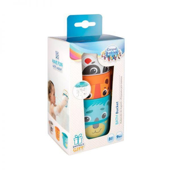 Canpol Babies kbelíčky do vody Hello Little 3 ks
