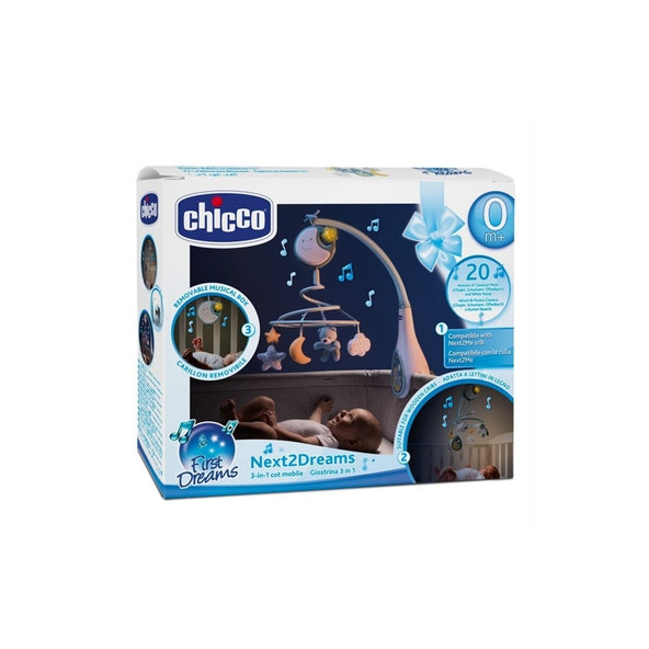 Chicco kolotoč nad postýlku Next2Dreams modrá 0 m+